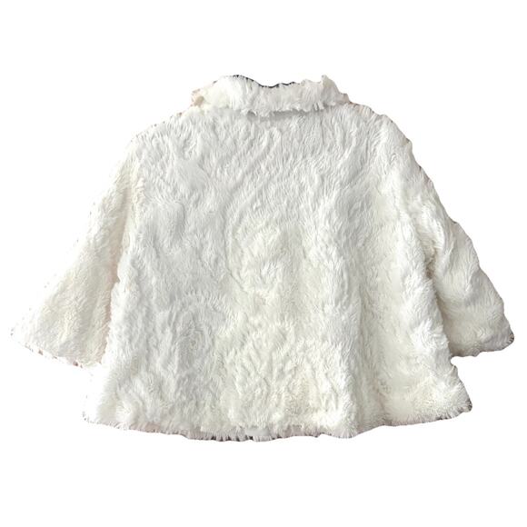 Sophia Young Design VTG Faux Fur White Jacket Sz 4 USA Pagent Special Occasion - Picture 3 of 6